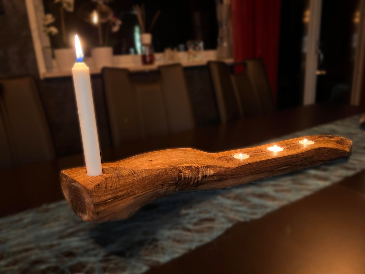 Ljusstake - Valnöt